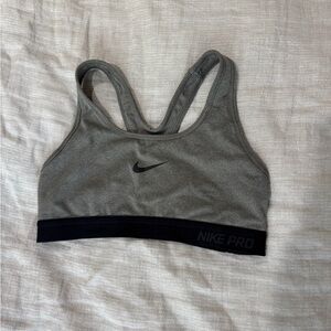 Nike Pro Grey Sports Bra